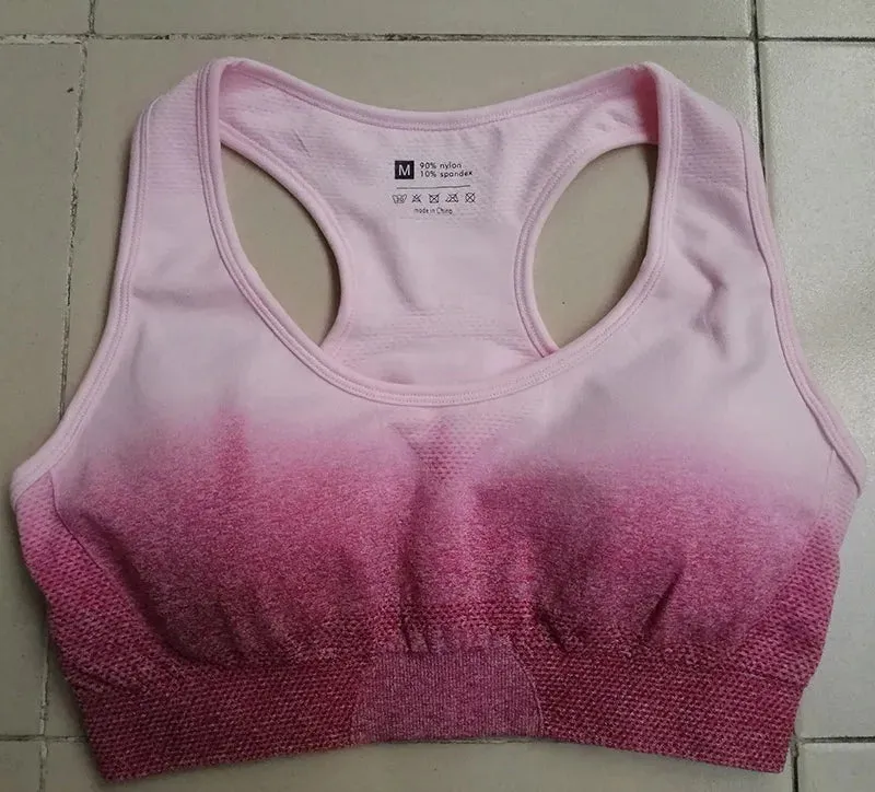 Women's Ombre Yoga Sports Bra