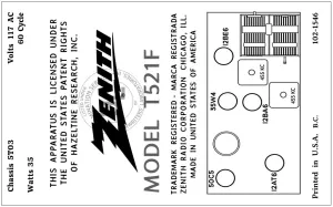 ZENITH-T521F
