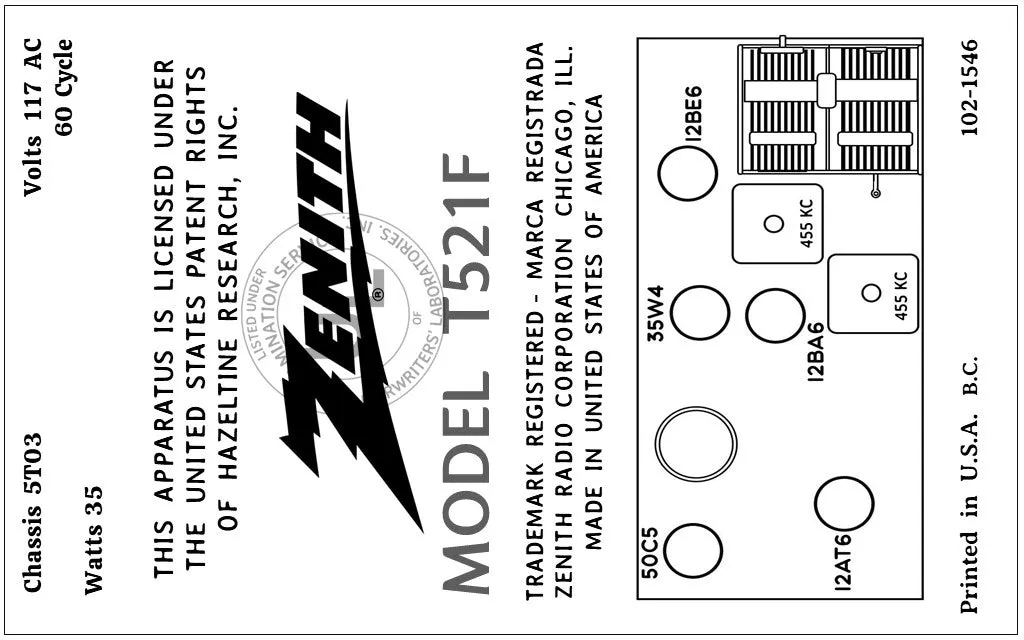 ZENITH-T521F